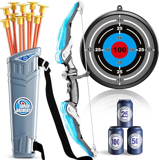 Kids' LED Bow and Suction Arrow